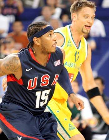 美国队备战迎战澳洲队的挑战